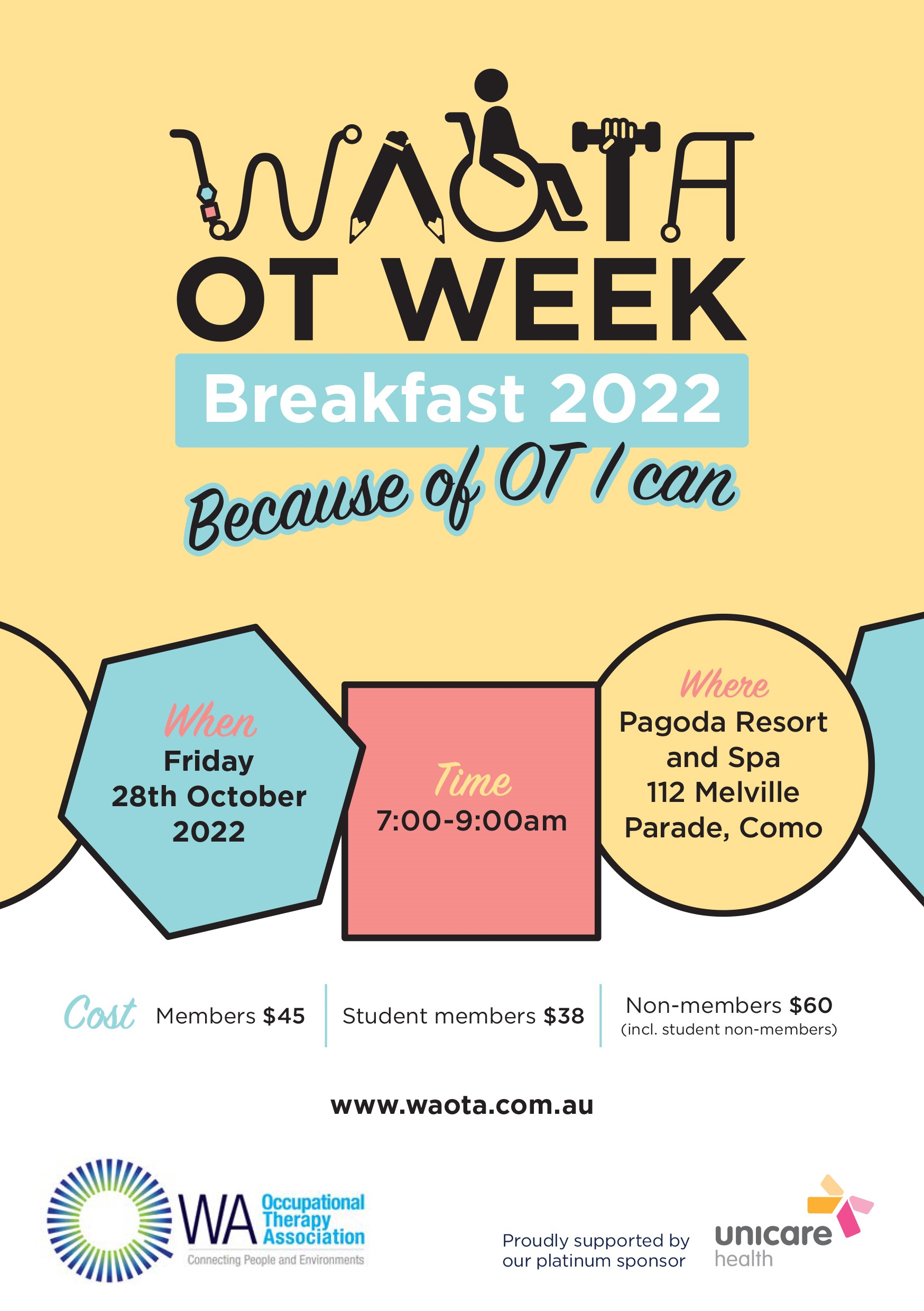 OT Week Breakfast 2022 Because of OT I Can WA Occupational Therapy